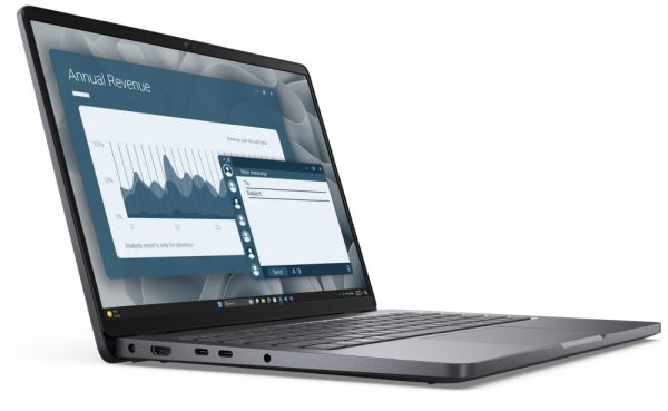 Лаптоп Dell Pro 14 PC14255, AMD Ryzen 5 PRO 230, 14" FHD+(1920x1200) IPS 300nits AG, 1x16 GB DDR5 5600 MT/s, 512 GB SSD, AMD Radeon 760M graphics, FHD HDR IR Cam and Mic, Wi-Fi 6E, FPR, Backlit Kb, Win11 Pro, Magn, 3Y + Dell Pro 14-16 Premium Slim Backpac