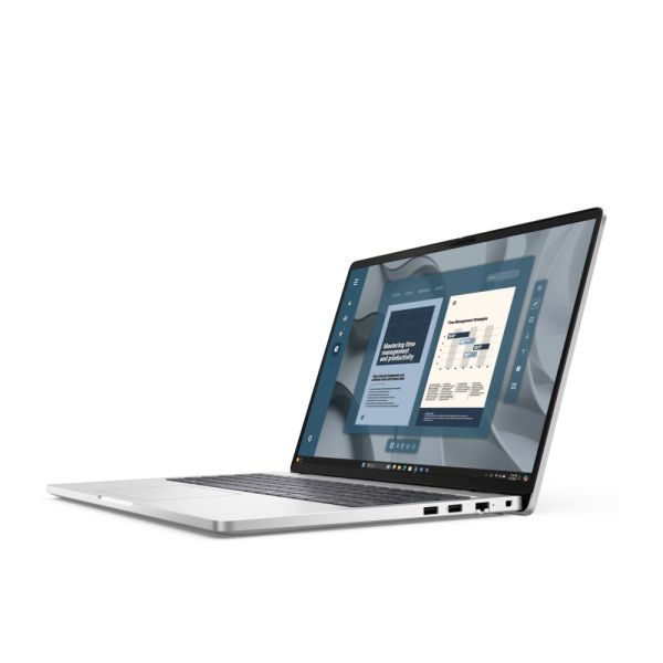 Лаптоп Dell Pro 16 PC16255, AMD Ryzen AI 5 PRO 340, 16.0" FHD+(1920x1200) IPS AG 300nits, 1x16 GB DDR5 5600 MT/s, 512 GB SSD, AMD Radeon 840M, FHD HDR+IR Cam and Mic, Wi-Fi 6E, FPR, Backlit Kb, Win 11 Pro, 3Y,  Plat. silver +Dell Pro 14-16 Premium Slim Ba