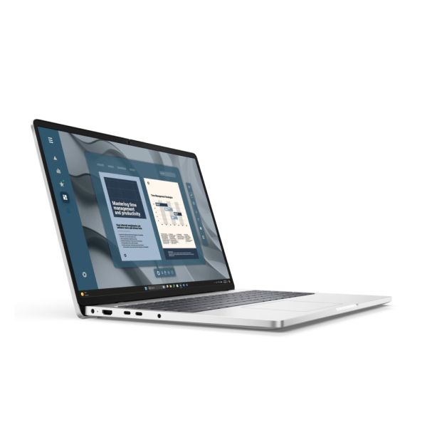 Лаптоп Dell Pro 16 PC16255, AMD Ryzen AI 7 350, 16.0" FHD+(1920x1200) IPS AG 300nits, 16 GB DDR5 5600 MT/s, 512 GB SSD, AMD Radeon 860M, FHD HDR +IR Cam and Mic, Wi-Fi 6E, FPR, Backlit Kb, Win 11 Pro, 3Y PS, Plat. silver + Dell Pro 14-16 Premium Slim Back