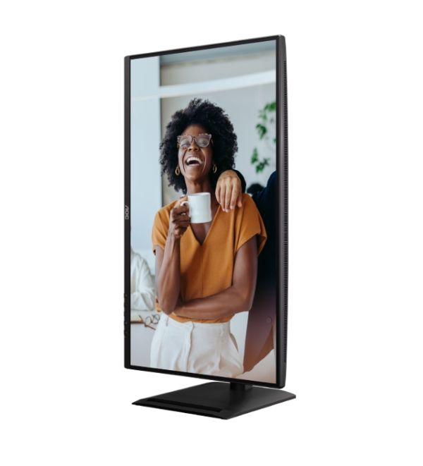 Монитор AOC Q27P4CV, 27" IPS WLED, 2560x1440@120Hz, 4ms GtG, 350cd m/2, 1500:1, 50M:1 DCR, Adaptive Sync, FlickerFree, Anti-Blue Light, 2Wx2, Tilt, Height Adjust, Pivot, Swivel, HDMI, DP, USB hub, RJ45
