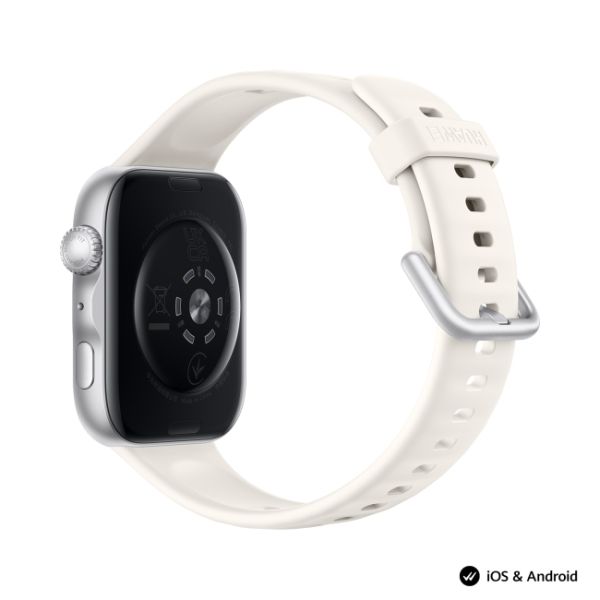Часовник Huawei Watch Fit 5 Niki-B19F White + Huawei Freebuds SE 4 ANC, White