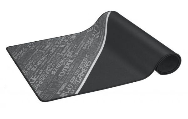 Подложка за мишка Asus ROG Sheath BLK LTD with extra-large, gaming-optimized cloth surface, anti-fraying stitched frame, and non-slip rubber base,Black