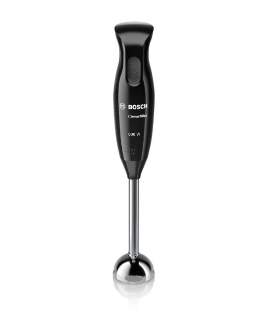 Пасатор Bosch MSM2650B, Blender, CleverMixx, 600 W, QuattroBlade, Chopper and blender included, Stainless steel whisk, mixing/measuring cup with lid, Black, anthracite