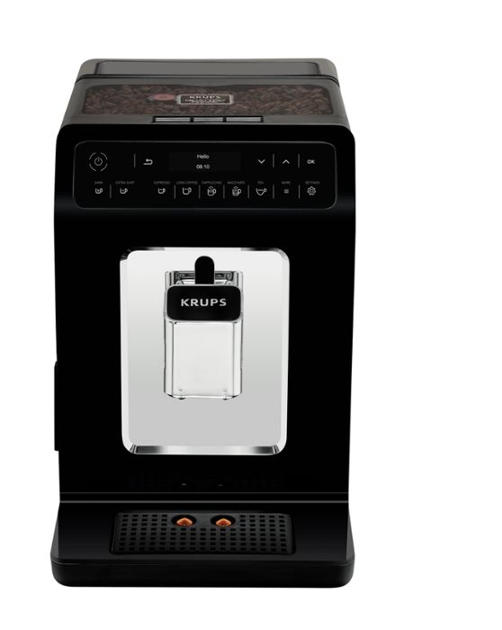 Кафеавтомат Krups EA890810, Evidence Fully Auto Espresso Machine, 1450W, Led display, 2.3l water tank, black/chrome