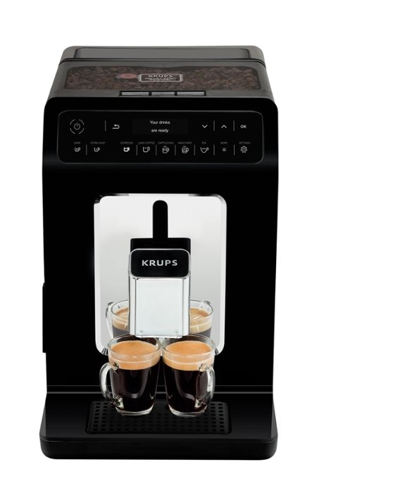 Кафеавтомат Krups EA890810, Evidence Fully Auto Espresso Machine, 1450W, Led display, 2.3l water tank, black/chrome