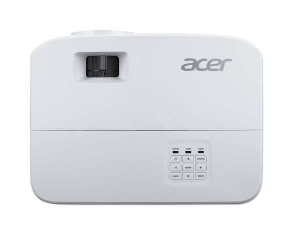 Мултимедиен проектор Acer Projector X1526, DLP, FHD (1920x1080), 4000 ANSI Lumens, 13 000:1, 1.1x, 3D ready, HDMI 1.4x2, DC Out (5V/1.5A, USB-A), USB (Type A), RCA, RS232, PC Audio, Auto keystone, Speaker 3W, 2.4kg, 2Y, White
