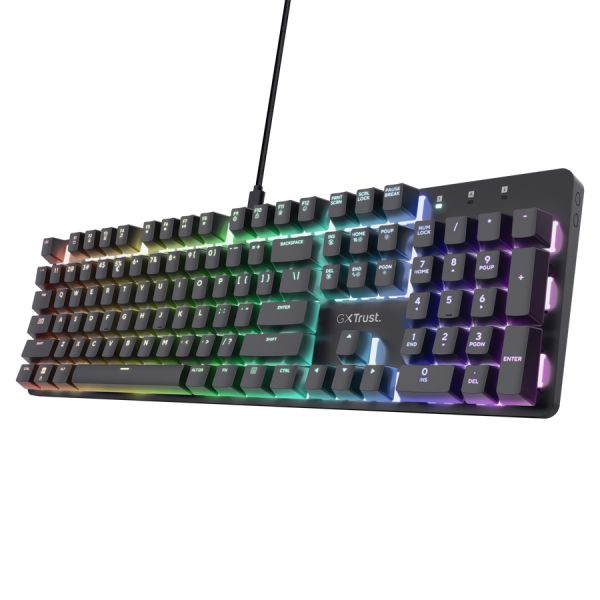 Клавиатура TRUST GXT 871 Zora Mechanical Gaming Keyboard - Black US