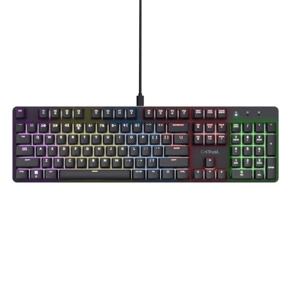 Клавиатура TRUST GXT 871 Zora Mechanical Gaming Keyboard - Black US
