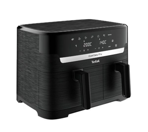 Уред за здравословно готвене Tefal EY901N10 Dual Easy Fry Essential Blk