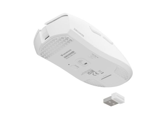 Мишка Fury Gaming Mouse Zircon 880 Wireless 12000 dpi, White