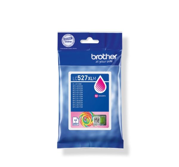 Консуматив Brother LC527XLM  Magenta Ink Cartridge for MFCJ5010DW/MFCJ5110DW - 2000 page yield