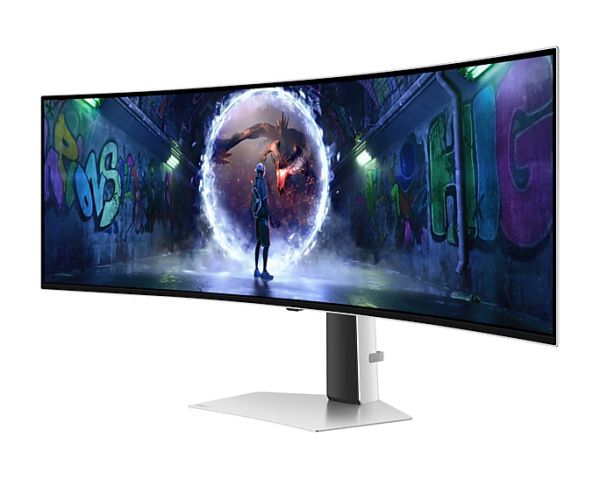 Монитор Samsung LS49CG934, 49" Odyssey G9 GAMING, Curved OLED, 1800R, 240Hz, Smart. 32:9, 5120 x 1440, 250 cd/m2, Display Port , HDMI,Micro HDMI, USB Hub, Silver + Logitech G102 Mouse, Lightsync RGB, 8000 DPI, 6 Programmable Buttons, Black