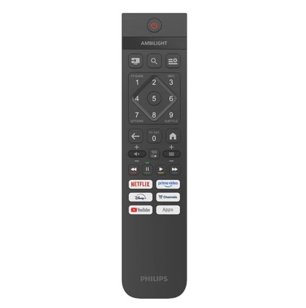 Телевизор Philips 55PQS8501/12, 55'' 4K UHD QLED (3840x2160), DVB-T/T2/T2-HD/C/S/S2, 60Hz, 3 sided Ambilight, Pixel Precise UHD, HDR10, HLG, Titan OS , 3*HDMI, 2*USB, WiFi 802.11ac, EasyLink 3.0, 12W RMS, Black