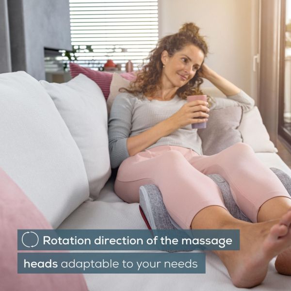 Масажор Beurer FM 42 Foot and calf massager; 2-in-1: Foot and calf massager; Soothing Shiatsu foot massage; Optional heat function; up to EU shoe size 48; 3 intensity levels