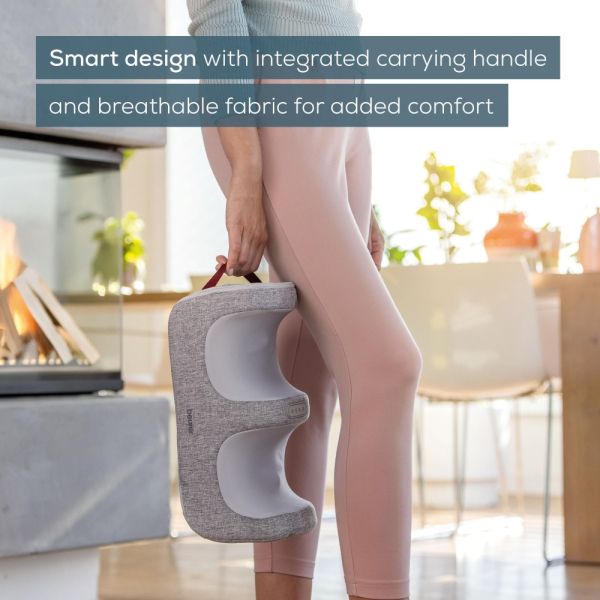 Масажор Beurer FM 42 Foot and calf massager; 2-in-1: Foot and calf massager; Soothing Shiatsu foot massage; Optional heat function; up to EU shoe size 48; 3 intensity levels