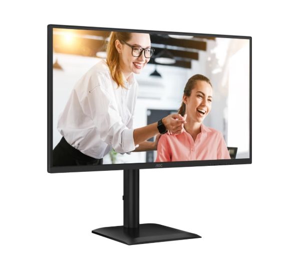 Монитор AOC Q27E4CV, 27" IPS WLED, 2560x1440@120Hz, 4ms GtG, 1ms MPRT, 350cd m/2, 1500:1, 50M:1 DCR, Adaptive Sync, FlickerFree, Anti-Blue light, 2Wx2, Tilt, Height Adjust, Pivot, Swivel, HDMI, DP, USB hub, RJ45