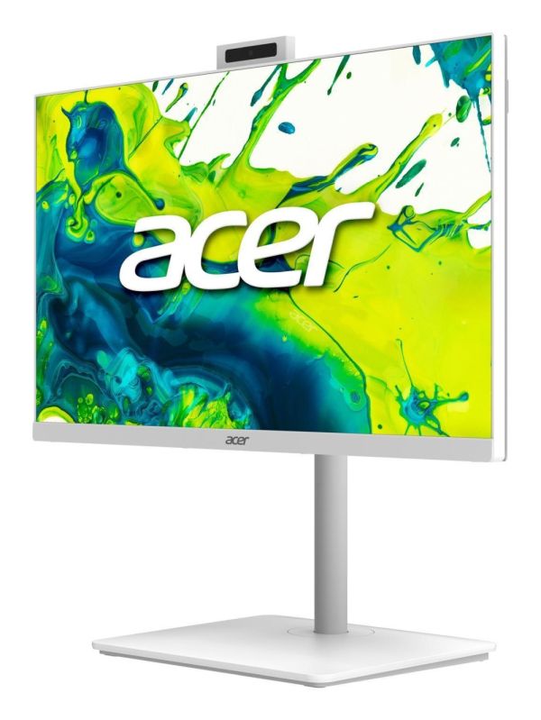 Настолен компютър - всичко в едно Acer Aspire C27-A, 27'' FHD IPS AiO 120Hz, Intel Core i5-13420H (up to 4.60GHz, 12MB), 16GB DDR4 (1 slot free), 512GB SSD, no DVD, Intel UHD, HDMI, RG-45, WiFi 6, BT 5.0, Glan, Ergo stand w Height Adj., 5MPCam+mic, KBD& M