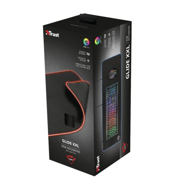 Подложка за мишка TRUST GXT 764 Glide-Flex XXL RGB Flexible Mouse Pad XXL