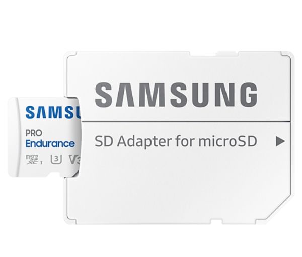 Памет Samsung 256 GB micro SD PRO Endurance, Adapter, Class10, Waterproof, Magnet-proof, Temperature-proof, X-ray-proof, Read 100 MB/s - Write 40 MB/s