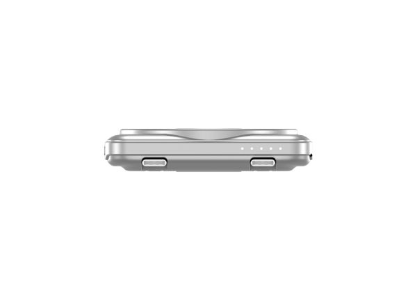 Външна батерия Verbatim Charge 'n' Go 2C Power Bank Magnetic Wireless 5000mAh with 2 USB-C Cables & Stand Silver