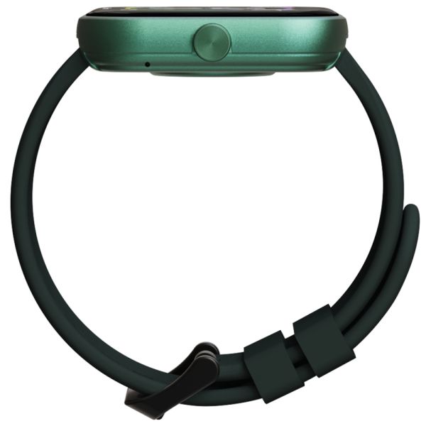 Часовник HiFuture Lume Dark Green, 1.85 " IPS, Powered by Dual Core, Aerospace-Grade Ultra Light Aluminum Frame, Bluetooth Call, 3D User Interface, 1ATM Waterproof, 24/7 True Heart Rate & Blood Oxygen Sensor, 100+ Sports Mode, Up to 7 days daily use