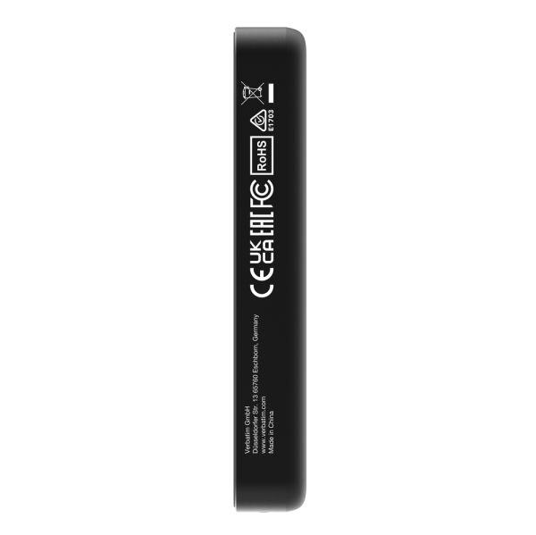 Външна батерия Verbatim Charge 'n' Go Essentials Power Bank Magnetic Wireless 10000mAh Black