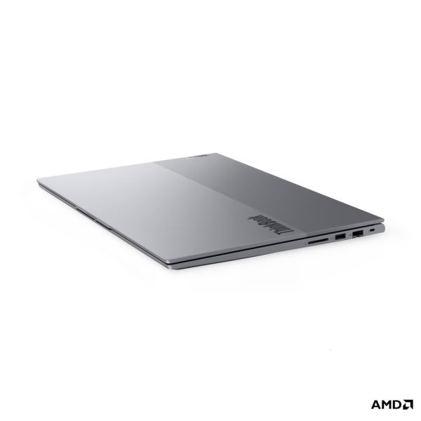 Лаптоп Lenovo ThinkBook 16 G9 AMD Ryzen 7 250 (up to 5.1GHz, 16MB), 32GB (16+16) SODIMM DDR5-5600, 512GB SSD, 16" WUXGA (1920x1200) IPS AG, AMD Radeon 780M Graphics, FHD&IR Cam, Backlit KB, WLAN, BT, 3 cell, DOS, 3Y CCI