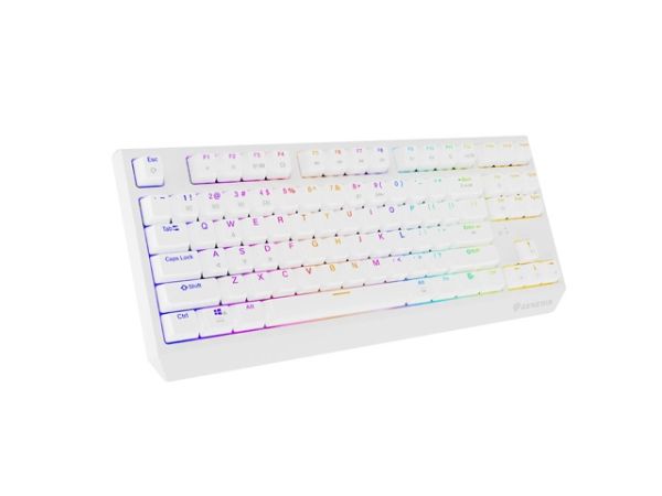 Клавиатура Genesis Gaming Keyboard Thor 230 TKL Wireless US White RGB Mechanical Outemu Red