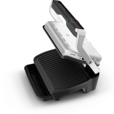 Барбекю Tefal GC750D30 Optigrill Elite, 600cm2 cooking surface, automatic cooking sensor, 12 automatic programs, 4 adjustable temp., cooking level indicator, non-stick die-cast alum. Plates