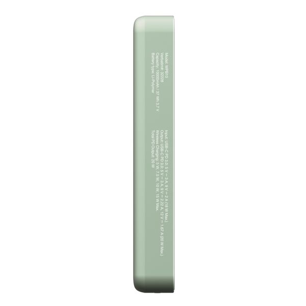 Външна батерия Verbatim Charge 'n' Go Essentials Power Bank Magnetic Wireless 10000mAh Green