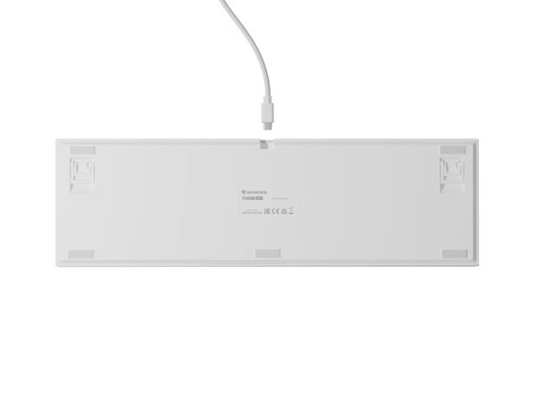 Клавиатура Genesis Mechanical Gaming Keyboard Thor 404 White RGB Backlight Gateron Yellow Pro, US Layout