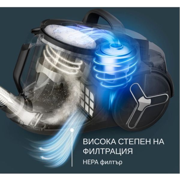 Прахосмукачка Rowenta RO7B13EA Green Force Cyclonic Max 900W, crevice, sofa