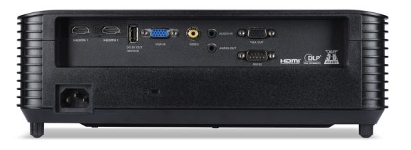 Мултимедиен проектор Acer Projector X1328, DLP, WXGA (1280 x800), 5000 ANSI Lumens, 20 000:1, 1.1x, 3D ready, HDMI 1.4x2, VGA in/out, DC Out (5V/1.5A, USB-A), RCA, RS232, Audio in/out, Auto keystone, Speaker 3W, 2.7kg, 2Y, Black