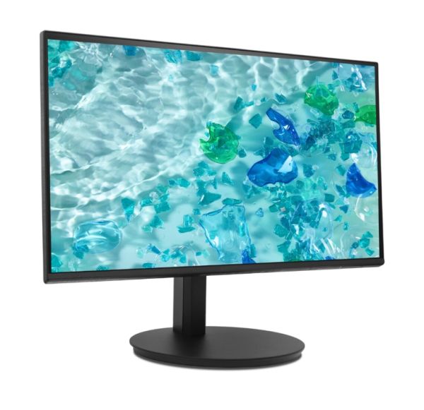 Монитор Acer Vero CB242YP6bmiprx, 23.8" FHD (1920x1080), IPS, 144Hz, 100M:1, 250nits, 4ms (GTG)/1ms(VRB), Adaptive Sync, VGA, HDMI, DP, Audio In/Out, ZeroFrame, Speakers, Ergostand, EnergyStar, EPEAT Gold, Energy Class B, Black, 3Y