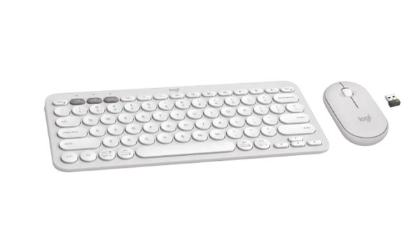 Комплект Logitech Pebble 2 Combo - TONAL WHITE - US INT'L - 2.4GHZ/BT - N/A - INTNL-973 - UNIVERSAL