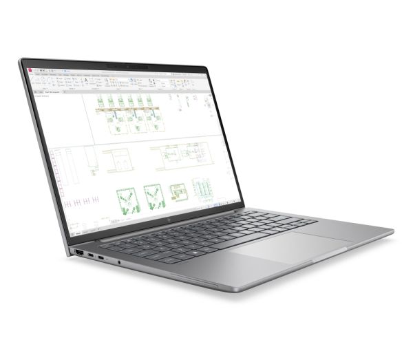 Лаптоп HP ZBook 8 G2i AI 14" Meteor Silver, Ultra 7 356H(up to 4.7Ghz/18MB/16C), 14" AG WUXGA 400nits, 24GB 5600Mhz 1DIMM, 1TB PCIe SSD, WiFi7+BT6, FPR, Smart Card Reader, Nvidia RTX PRO 500 6GB, Backlit Kbd, 8C Batt, Win 11 Pro, 3Y OnSite