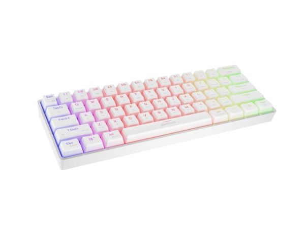 Клавиатура Genesis Mechanical Gaming Keyboard Thor 660 G2 Wireless RGB Backlight WHITE GATERON RED