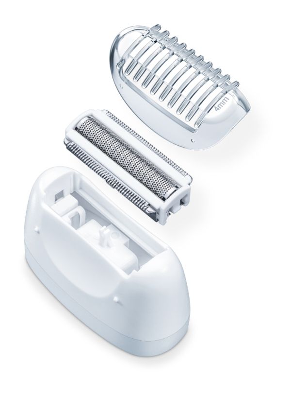 Епилатор Beurer HL 76 4-in-1 Epilator wet & dry , 42 tweezers, Extra-bright LED light, 2 speed settings, 2x epilator attachments (glide & precision attachment) & 2x shaver attachments (shaving & trimming attachment), Cordless, Powerful lithium-ion battery