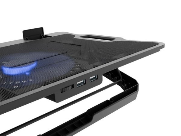 Стойка Natec Laptop Cooling pad Dipper 2 12,1-17,3'' Fan, LED Light, 2 USB