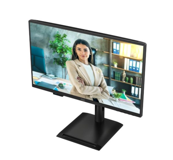 Монитор AOC 24P4U, 23.8" IPS WLED, 1920x1080@120Hz, 4ms GtG, 300cd m/2, 1500:1, 20M:1, Adaptive Sync, Anti Blue Light, FlickerFree, 2Wx2, Tilt, Height Adjust, Pivot, Swivel, D-SUB, HDMI, DP, USB hub