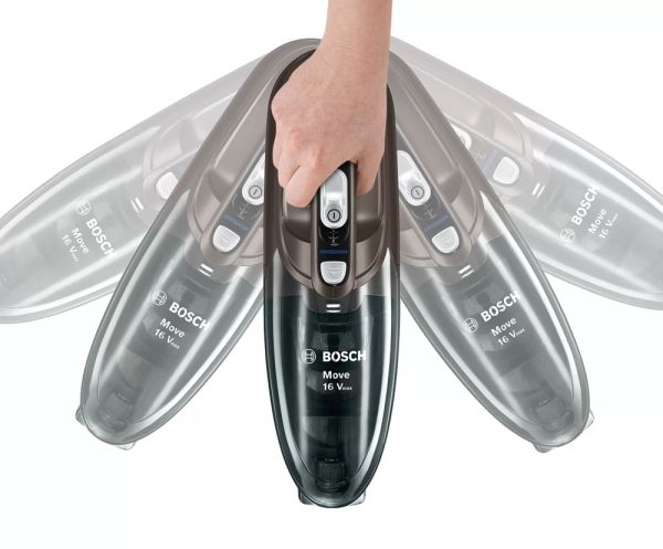 Прахосмукачка Bosch BHN16L Rechargeable Vacuum Cleaner, Move Lithium 16Vmax, Cyclonic Airflow System, Gray