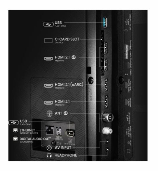Телевизор Hisense 55" A85Q, 4K UHD OLED Smart TV, 120Hz, 1000 nits,HDMI 2.1, Game Mode Pro, AMD FreeSync Premium, Dolby Vision IQ & Atmos, Bluetooth, Alexa Built-in, Black