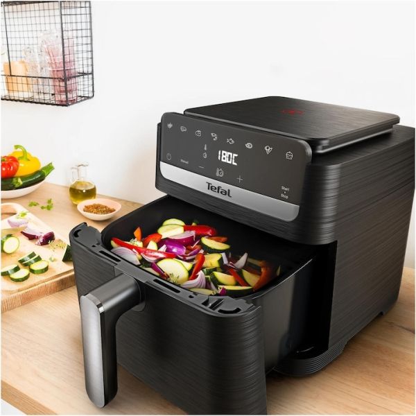 Уред за здравословно готвене Tefal EY8618E0 Easy Fry Mega Compact Blk Eu