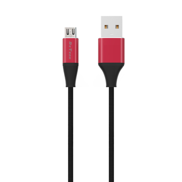 Кабел за данни DeTech DE-C22M, Micro USB, 1.0m