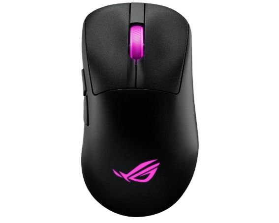 Мишка Asus ROG Keris II Origin Wireless Gaming Mouse, 65g Lightweight, Ergonomic, Push-Fit Switch Socket, 42K Optical Sensor, ROG Micro Switch II, ROG Omni Receiver, 5 Programmable Buttons, Black