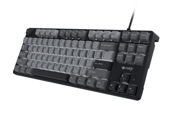 Клавиатура Fury Gaming Keyboard Kanabo K2, US layout, White backlight, Mechanical, Black-Grey