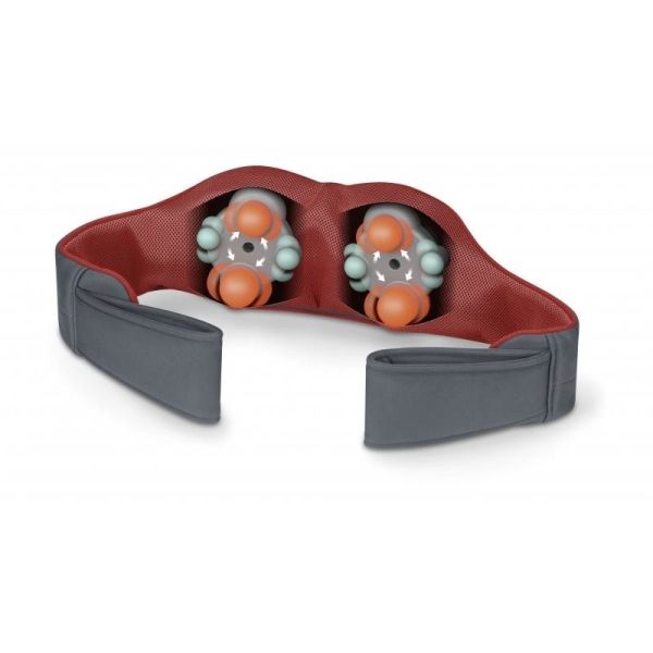 Масажор Beurer MG 151 3D Shiatsu massager;for shoulders, neck, back and legs; 3D massage heads; 8 rotating Shiatsu massage heads; Clockwise/anti-clockwise rotation; 3 levels; automatic switch-off; light and heat function