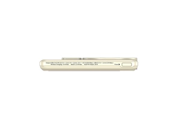 Външна батерия Verbatim Charge 'n' Go 2C Power Bank Magnetic Wireless 5000mAh with 2 USB-C Cables & Stand Gold