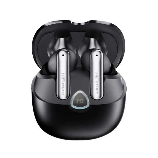 Слушалки HiFuture SonicAir Black, 4MICS ENC, 35 Hours Playtime,  Wireless 5.3, 10MM Driver, Soft Bass, Comfort Fit
