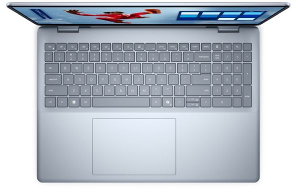 Лаптоп Dell 16 Plus DB16250, Intel Ultra 7 256V (47 TOPS NPU, 8 cores, up to 4.8 GHz), 16.0" 2.5K (2560x1600) WVA/IPS 300nits AG, 16 GB: LPDDR5x, 8533 MT/s (onb), 512GB M.2 SSD, Intel Arc, FHD Cam and Mic, Wi-Fi 7, Backlit Kb, Win11 Pro, Ice Blue, 3Y CI